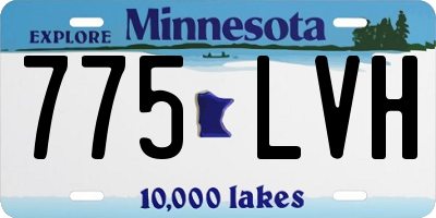 MN license plate 775LVH