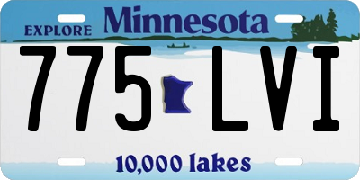 MN license plate 775LVI