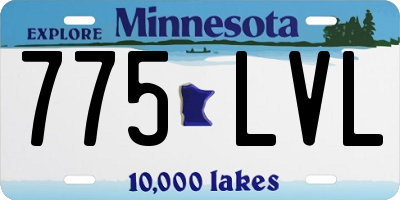 MN license plate 775LVL