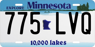 MN license plate 775LVQ