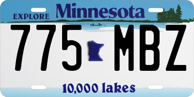 MN license plate 775MBZ