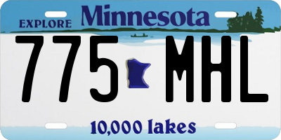 MN license plate 775MHL