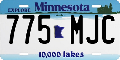 MN license plate 775MJC