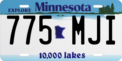MN license plate 775MJI