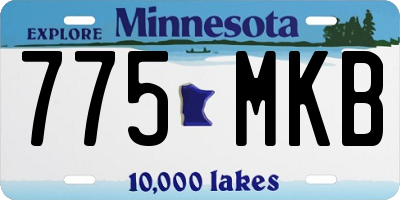 MN license plate 775MKB