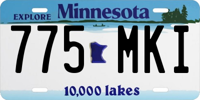 MN license plate 775MKI