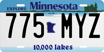 MN license plate 775MYZ
