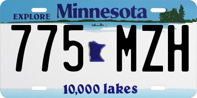 MN license plate 775MZH