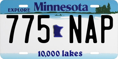 MN license plate 775NAP