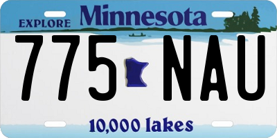 MN license plate 775NAU