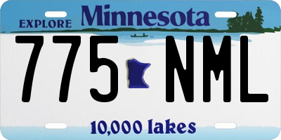 MN license plate 775NML