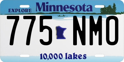 MN license plate 775NMO