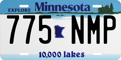 MN license plate 775NMP