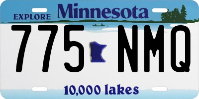 MN license plate 775NMQ