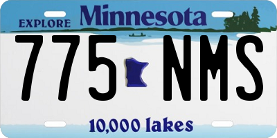 MN license plate 775NMS