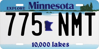 MN license plate 775NMT