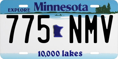 MN license plate 775NMV