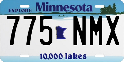 MN license plate 775NMX