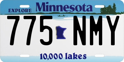 MN license plate 775NMY