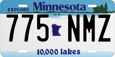 MN license plate 775NMZ