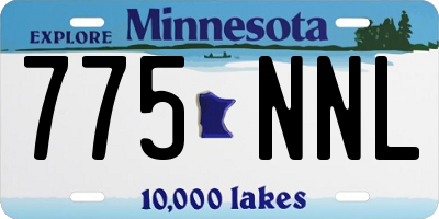 MN license plate 775NNL