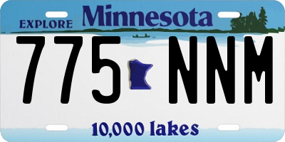 MN license plate 775NNM
