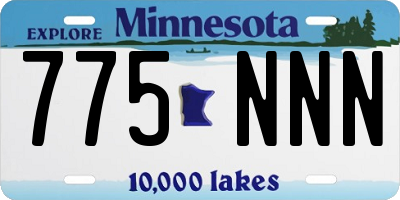 MN license plate 775NNN