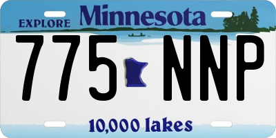 MN license plate 775NNP