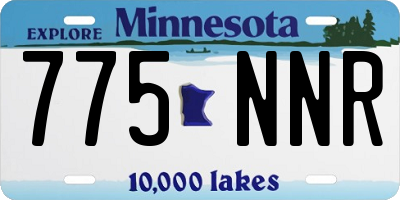 MN license plate 775NNR