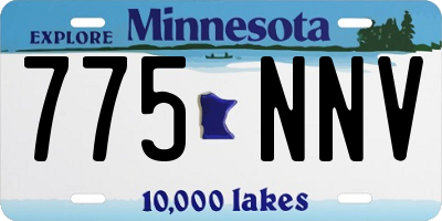 MN license plate 775NNV