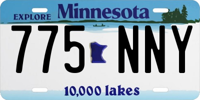 MN license plate 775NNY