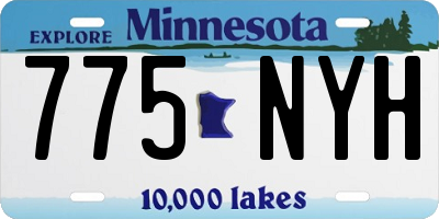 MN license plate 775NYH
