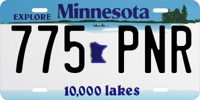 MN license plate 775PNR