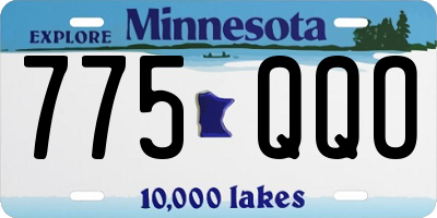 MN license plate 775QQO