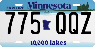 MN license plate 775QQZ