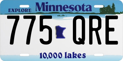 MN license plate 775QRE