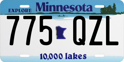MN license plate 775QZL