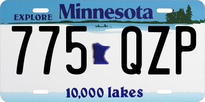 MN license plate 775QZP