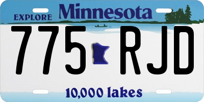 MN license plate 775RJD