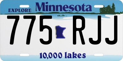 MN license plate 775RJJ