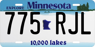 MN license plate 775RJL