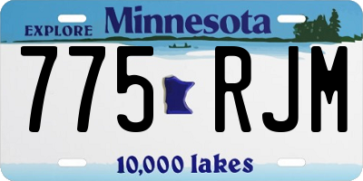 MN license plate 775RJM
