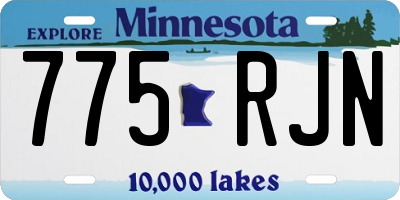 MN license plate 775RJN