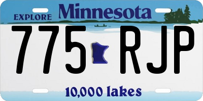 MN license plate 775RJP