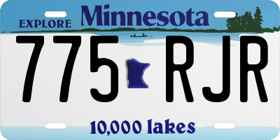 MN license plate 775RJR