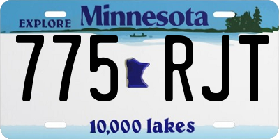 MN license plate 775RJT