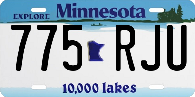 MN license plate 775RJU