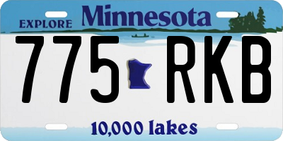 MN license plate 775RKB