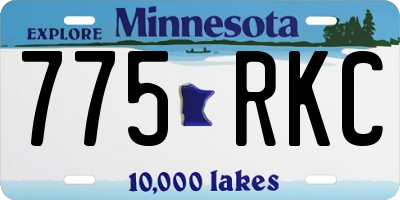 MN license plate 775RKC