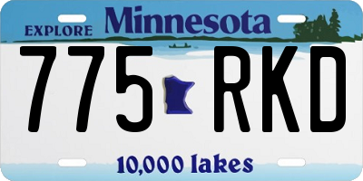 MN license plate 775RKD